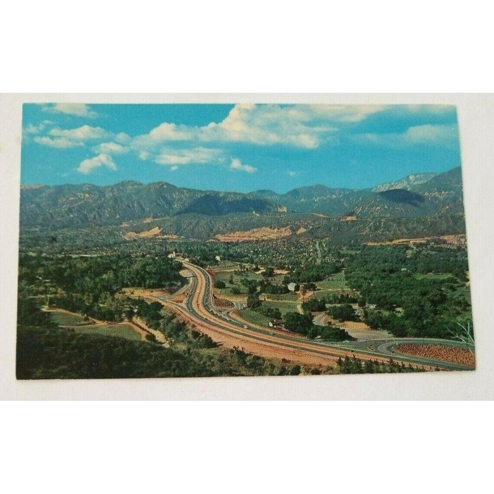 La Canada Photo Postcard California 1958 Foothill Blvd Flintridge Hills BT966